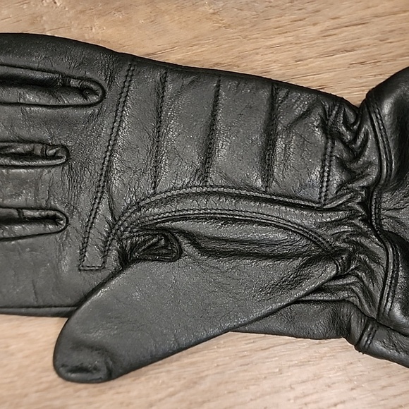 Harley-Davidson Gloves Black Leather Padded Motorcycle Riding Ladies Size Small - Picture 10 of 12